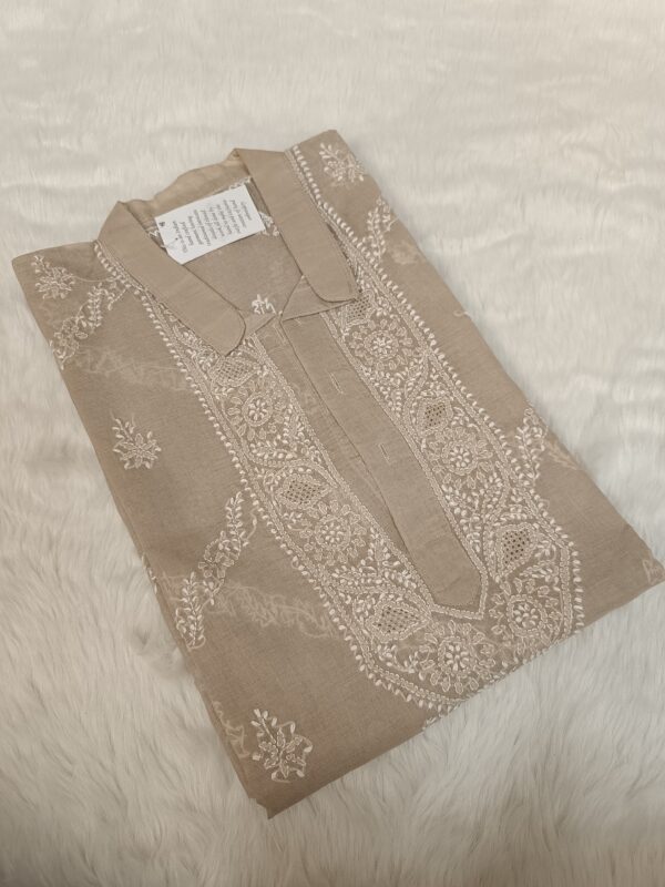 Men's Chikankari Kurta - Jali Work