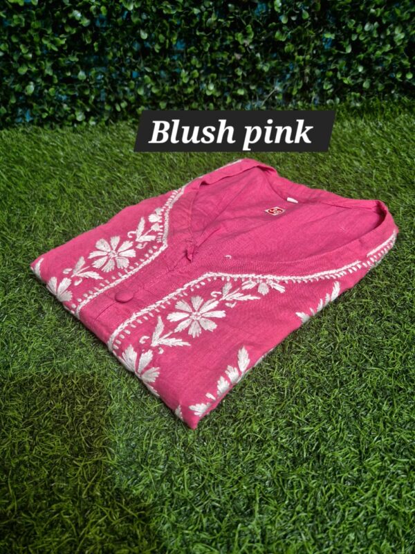 Sleeveless Chikankari Kurti