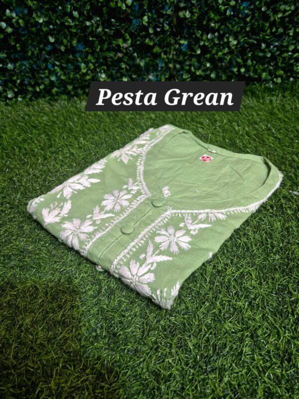 Sleeveless Chikankari Kurti