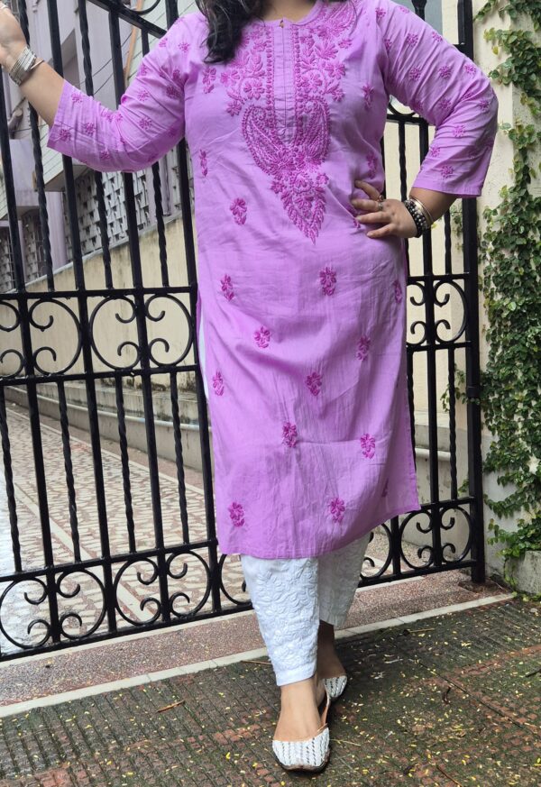 Cotton Self Work ChikanKari