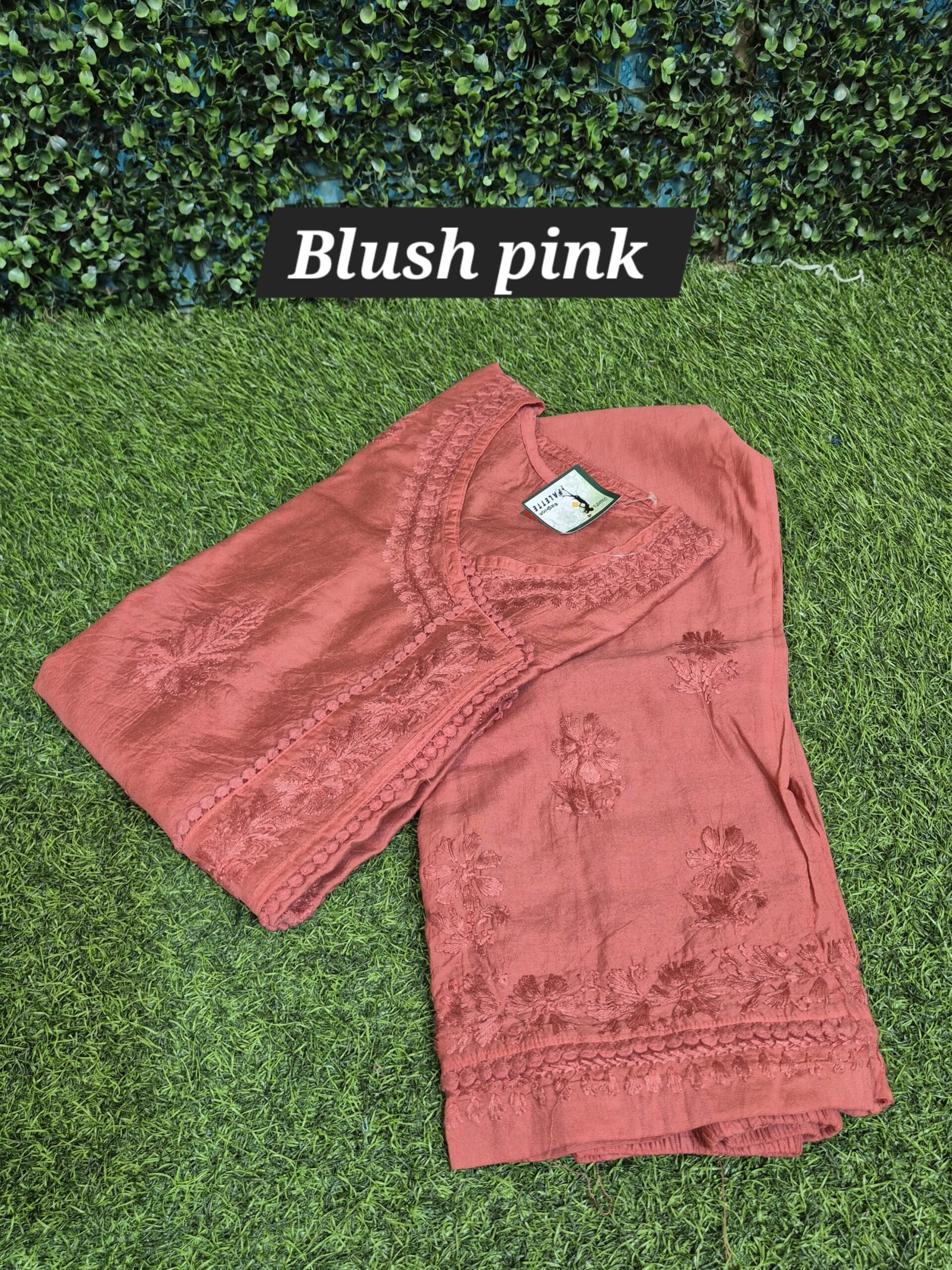 Chanderi silk angrakha long co-ord set