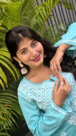 Chikankari regular cotton kurti - Image 4