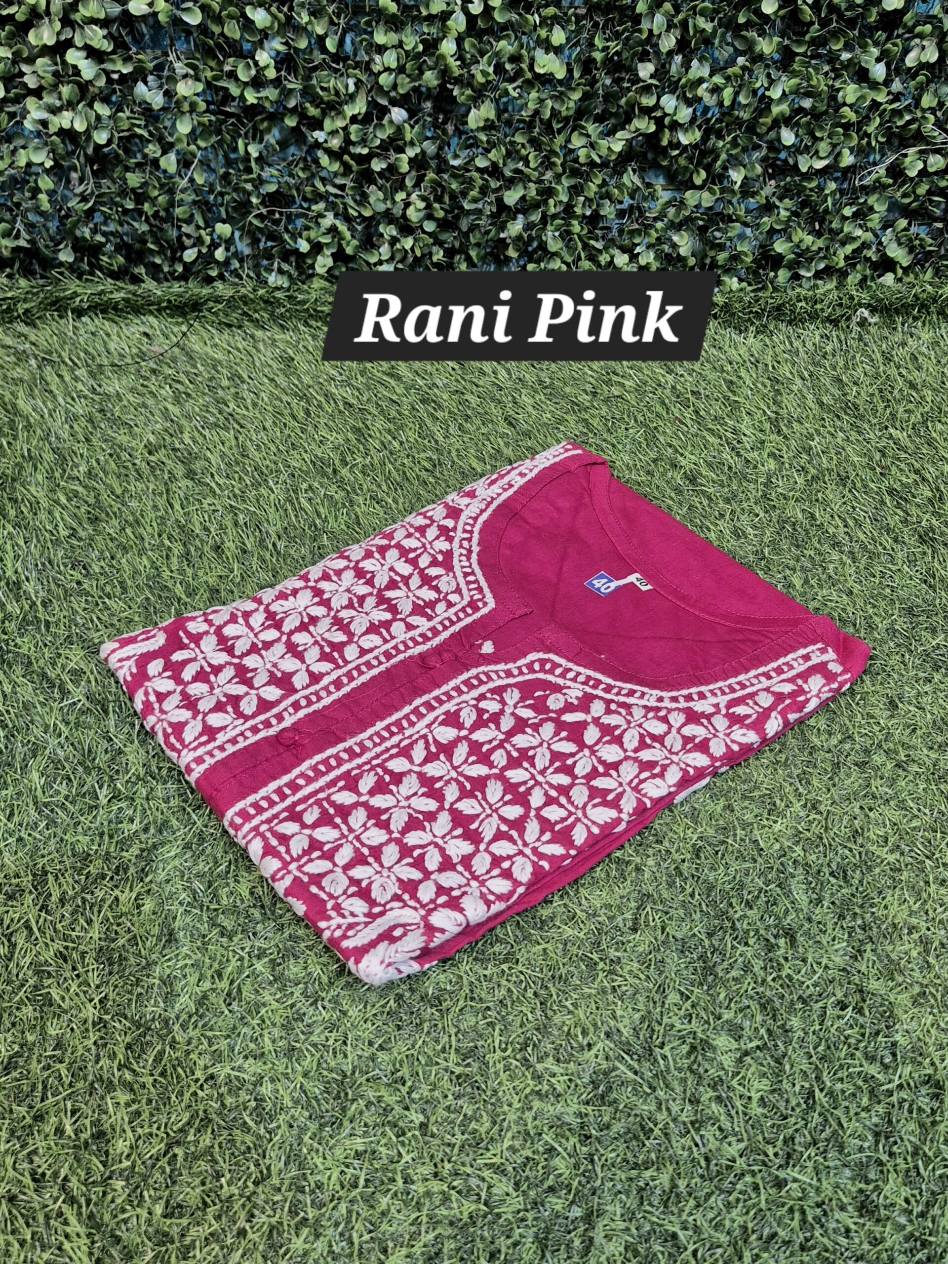 Chikankari regular cotton kurti