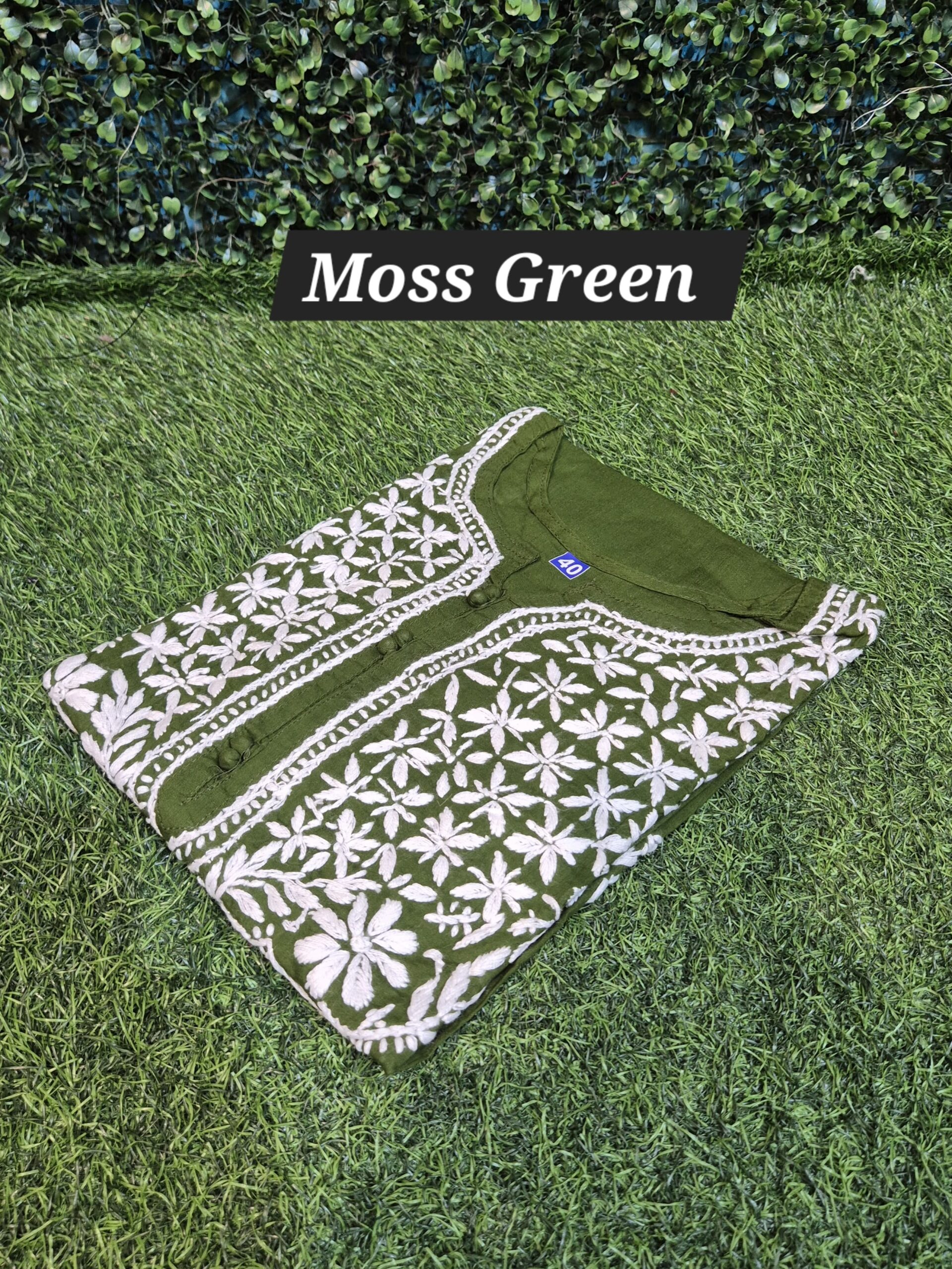 Chikankari regular cotton kurti