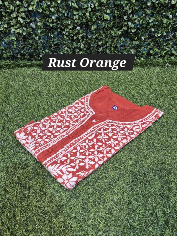Chikankari regular cotton kurti