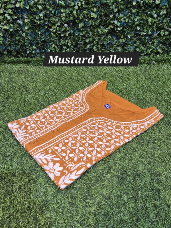 Chikankari regular cotton kurti