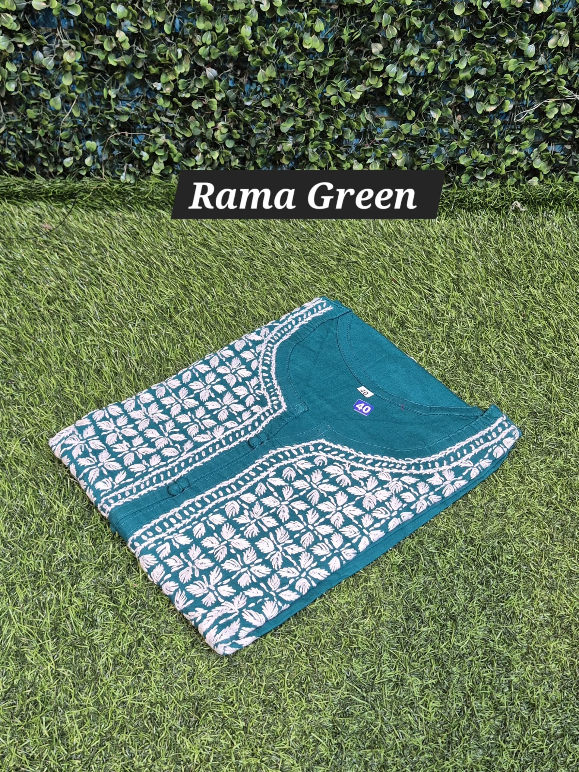 Chikankari regular cotton kurti