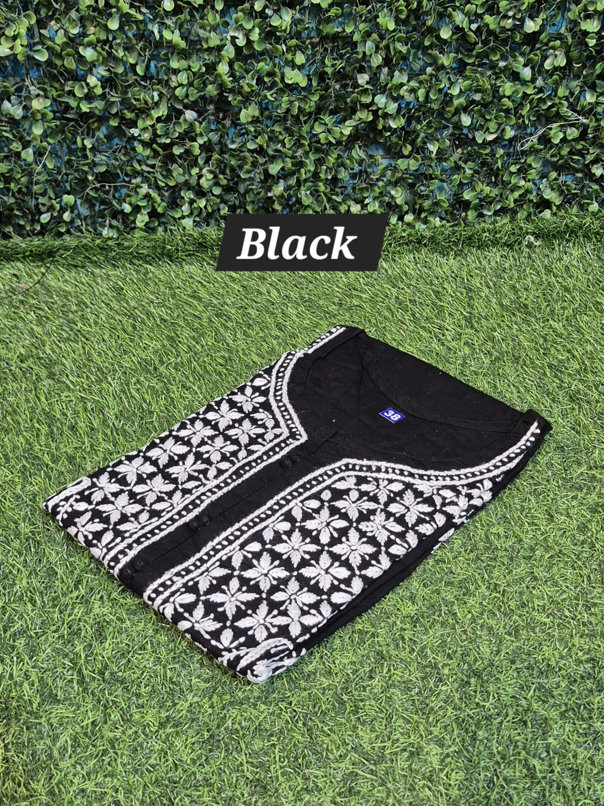 Chikankari regular cotton kurti
