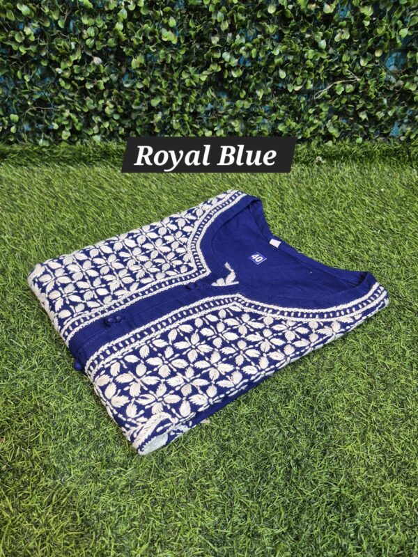 Chikankari regular cotton kurti