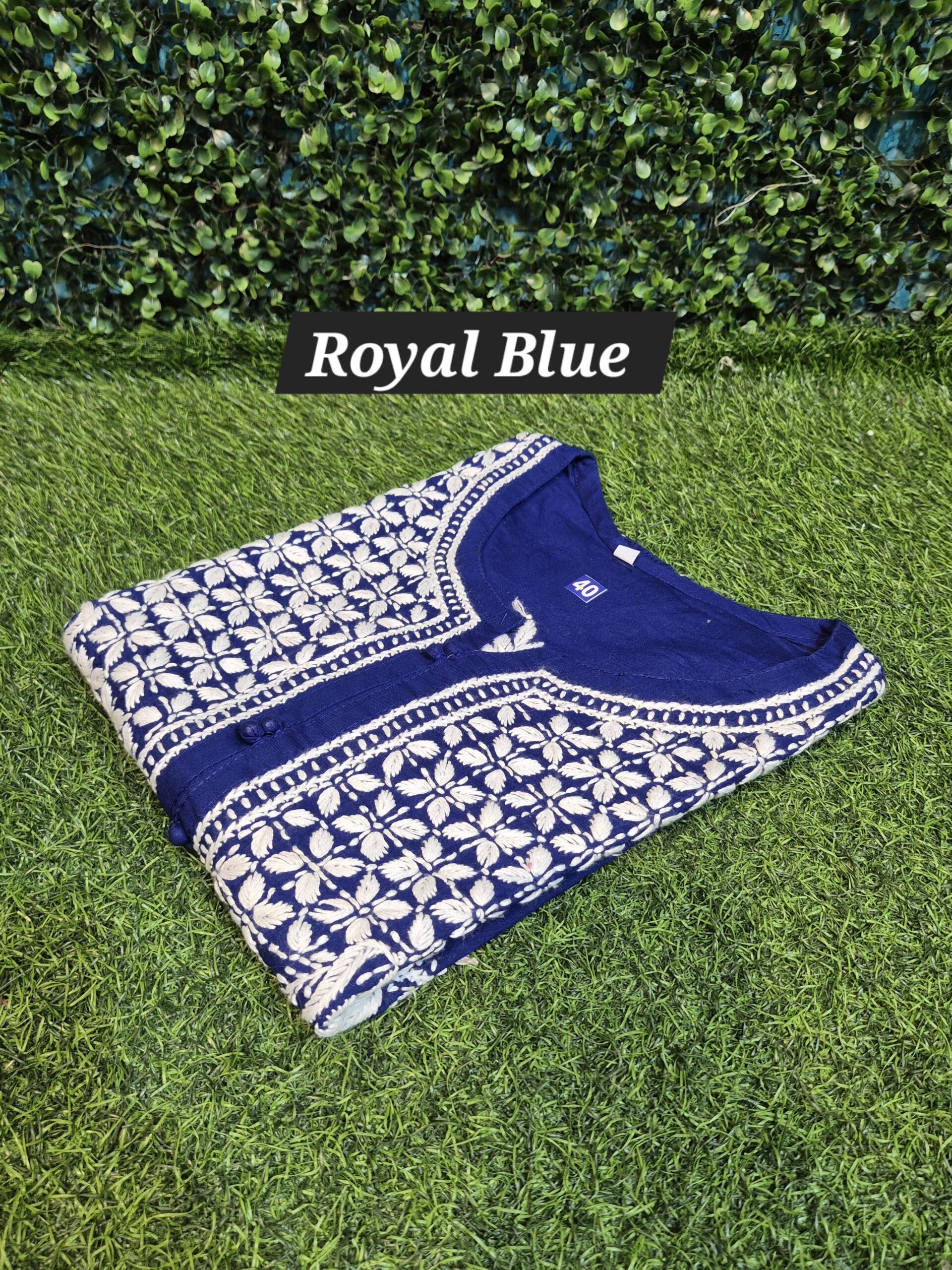 Chikankari regular cotton kurti