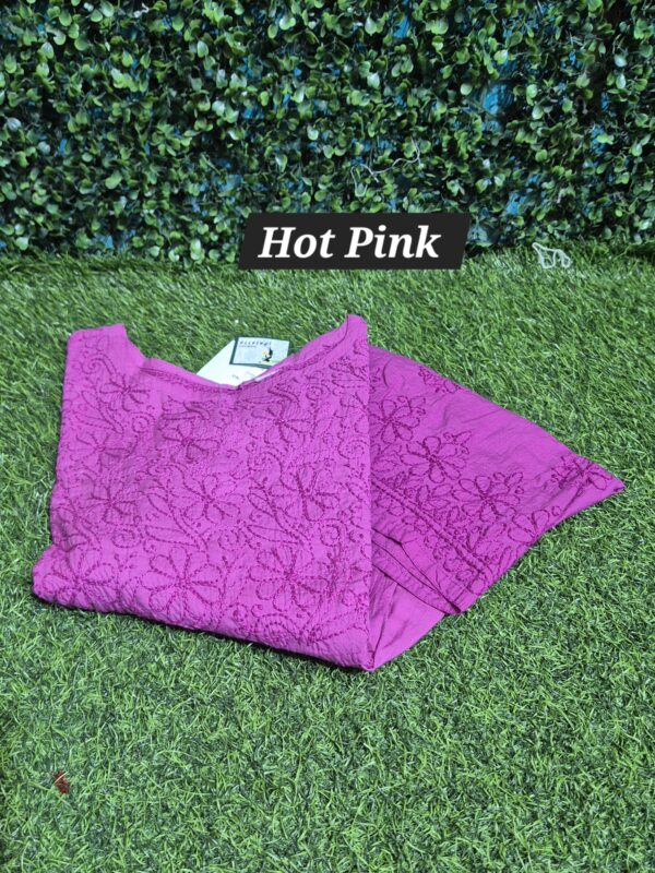 Cotton Ombre Chikankari Short top