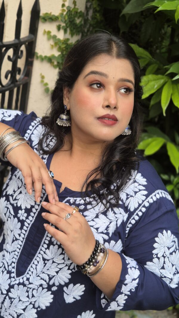 Heavy modal chikankari kurti