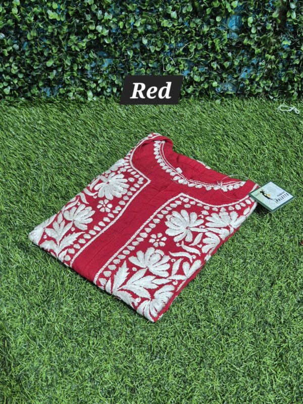 Heavy modal chikankari kurti