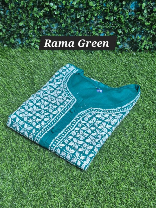 Chikankari regular cotton kurti