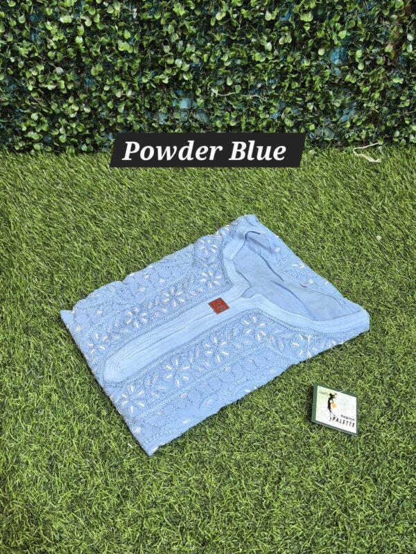 Viscose Chikankari kardana work
