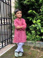 Boys chikankari kurta pyjama set - Image 2