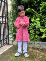 Boys chikankari kurta pyjama set - Image 4