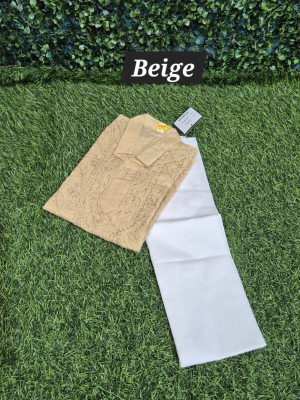Boys chikankari kurta pyjama set