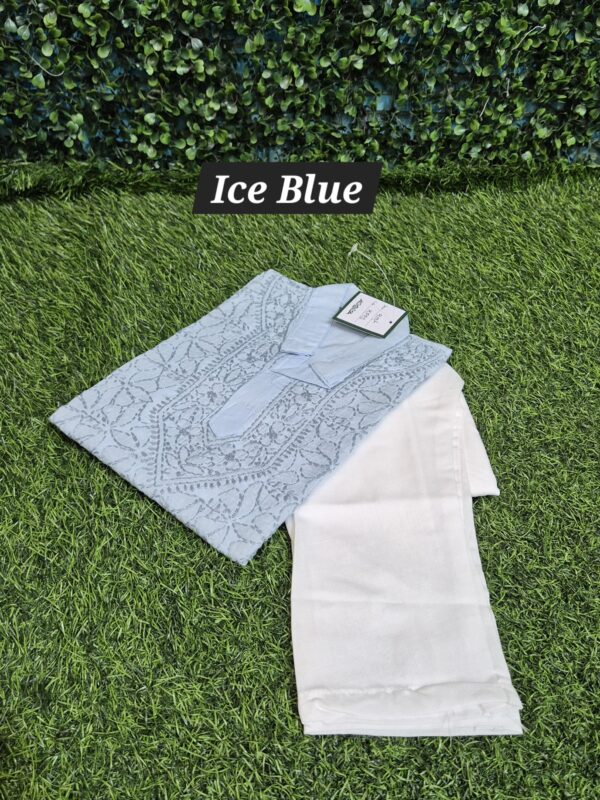 Boys chikankari kurta pyjama set