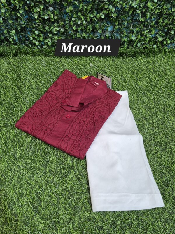 Boys chikankari kurta pyjama set