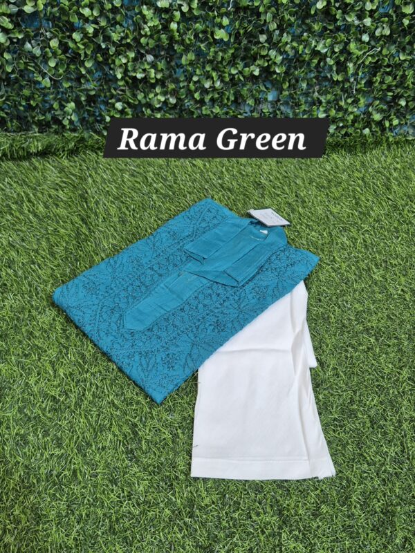 Boys chikankari kurta pyjama set