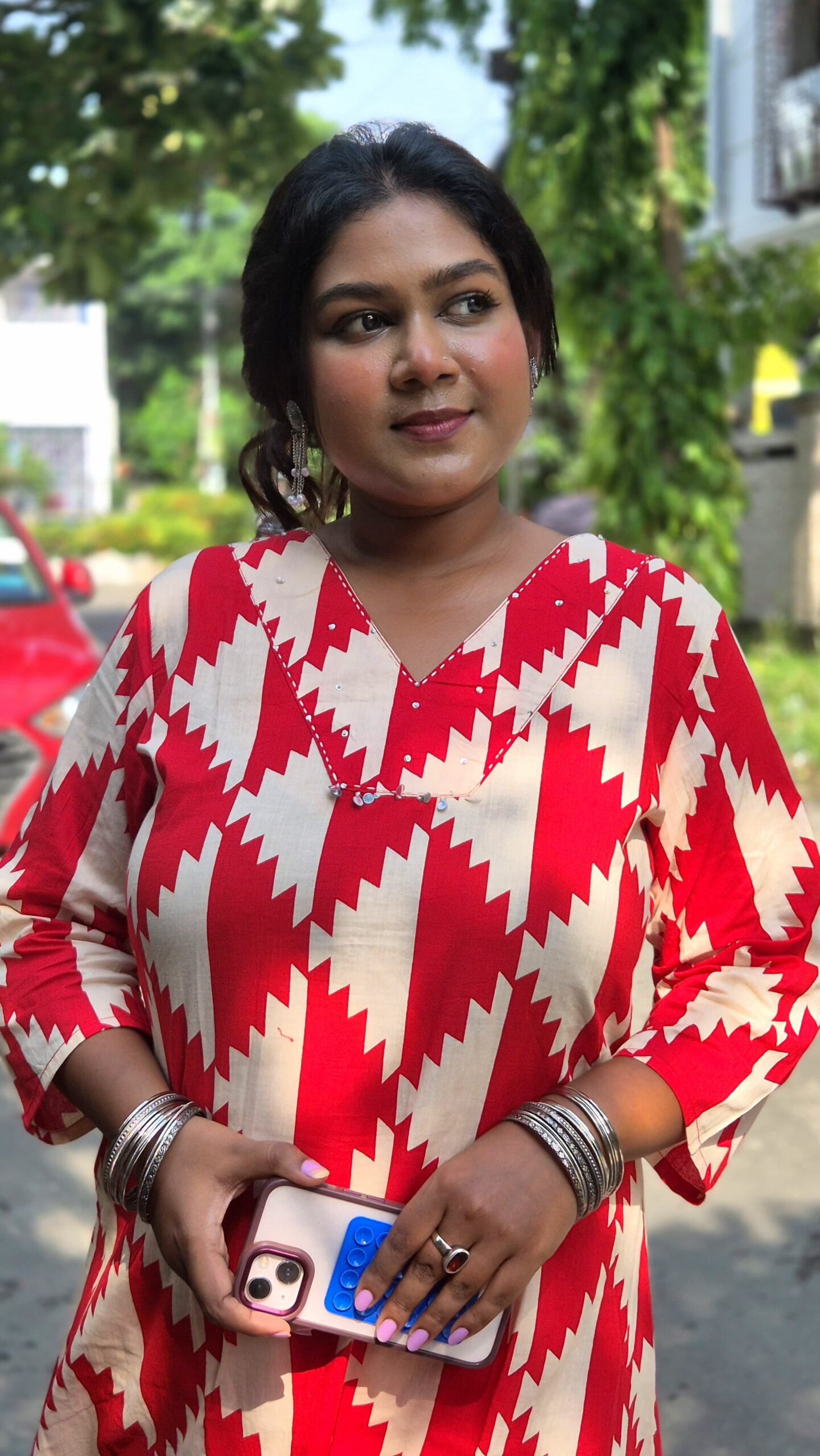 Jaipuri pure cotton long cord set