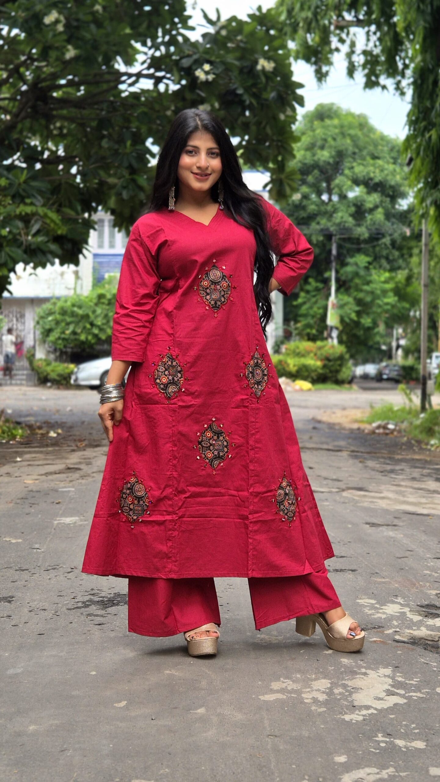 Jaipuri premium cotton 2piece cord set