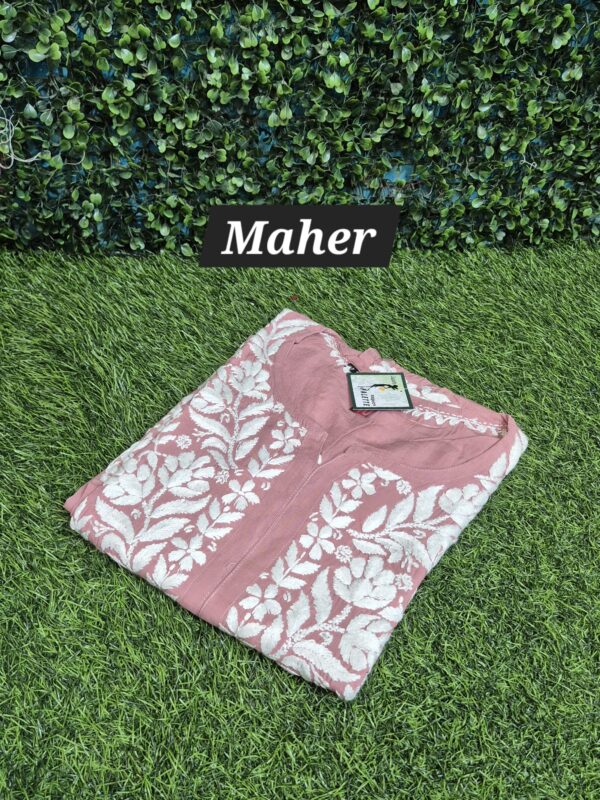 Modal chikankari kurti heavy work