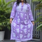 3D modal chikankari with chinese coller