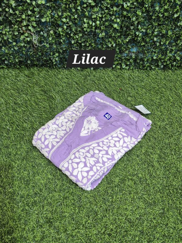 3D modal chikankari with chinese coller