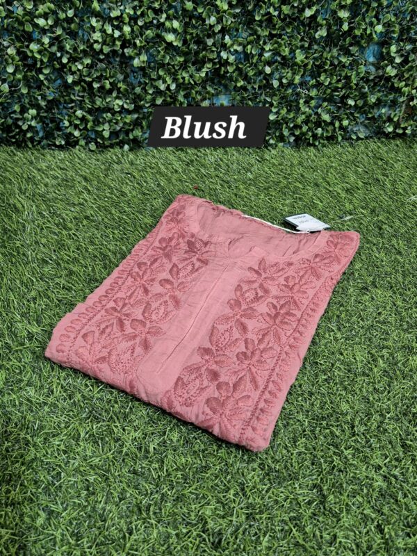 3D modal chikankari cutwork tone-tone