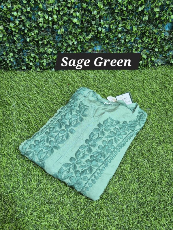 3D modal chikankari cutwork tone-tone