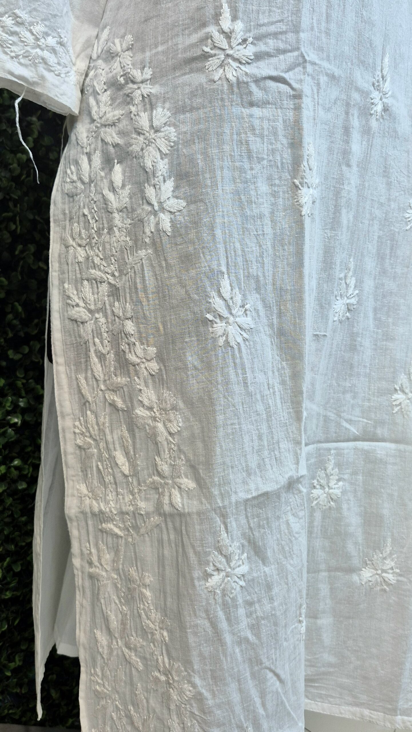 Cotton malmal chikankari