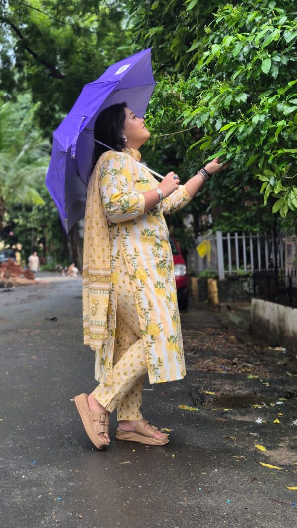 Yellow floral 3 pc set