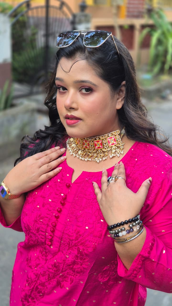 Benarashi chanderi 2 pc set