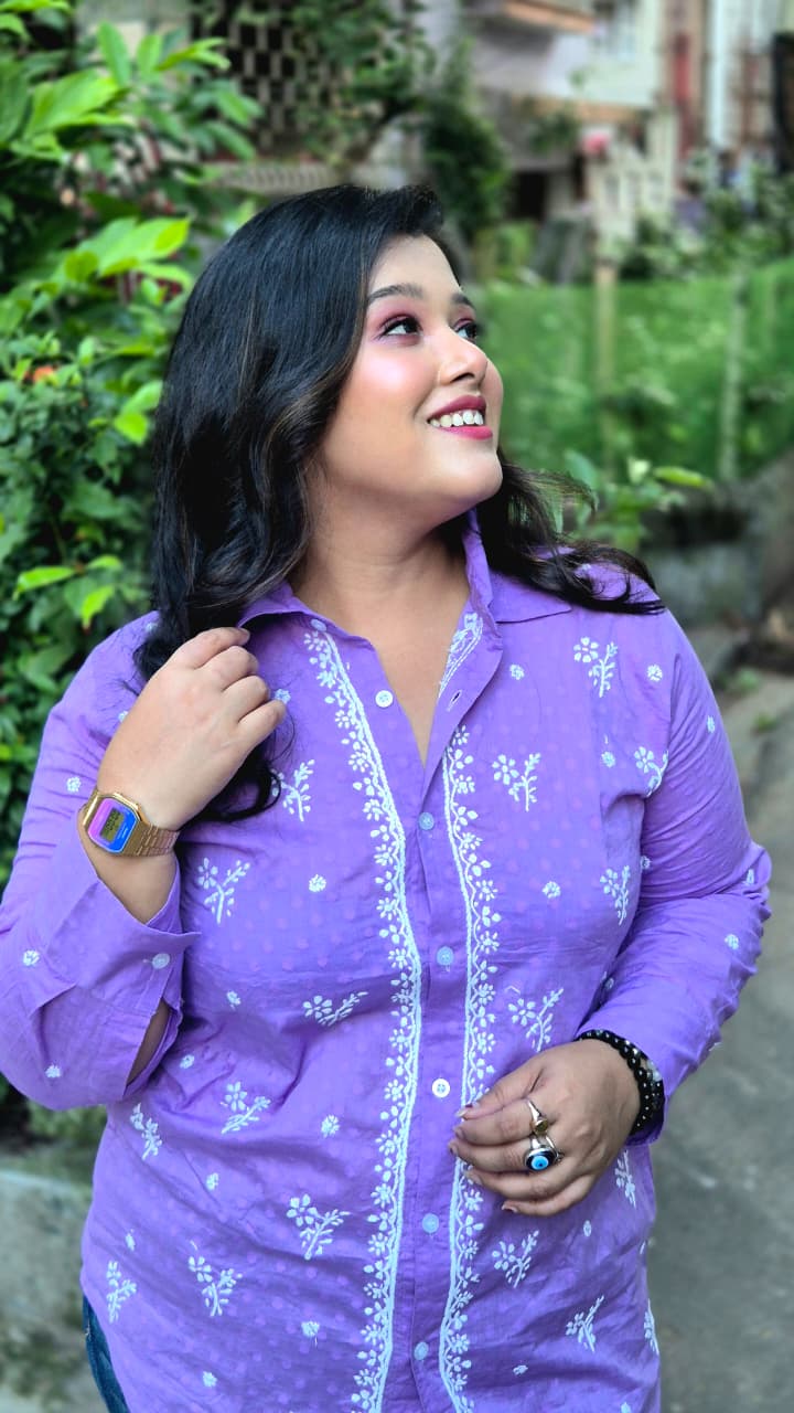Chikankari women's shirt