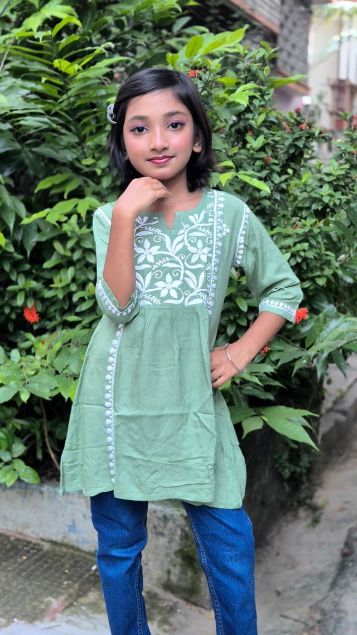 Kids gown Rayon Kurti
