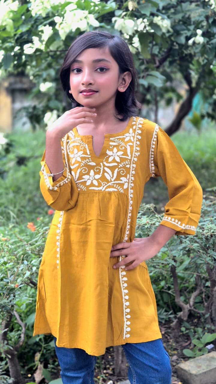 Kids gown Rayon Kurti