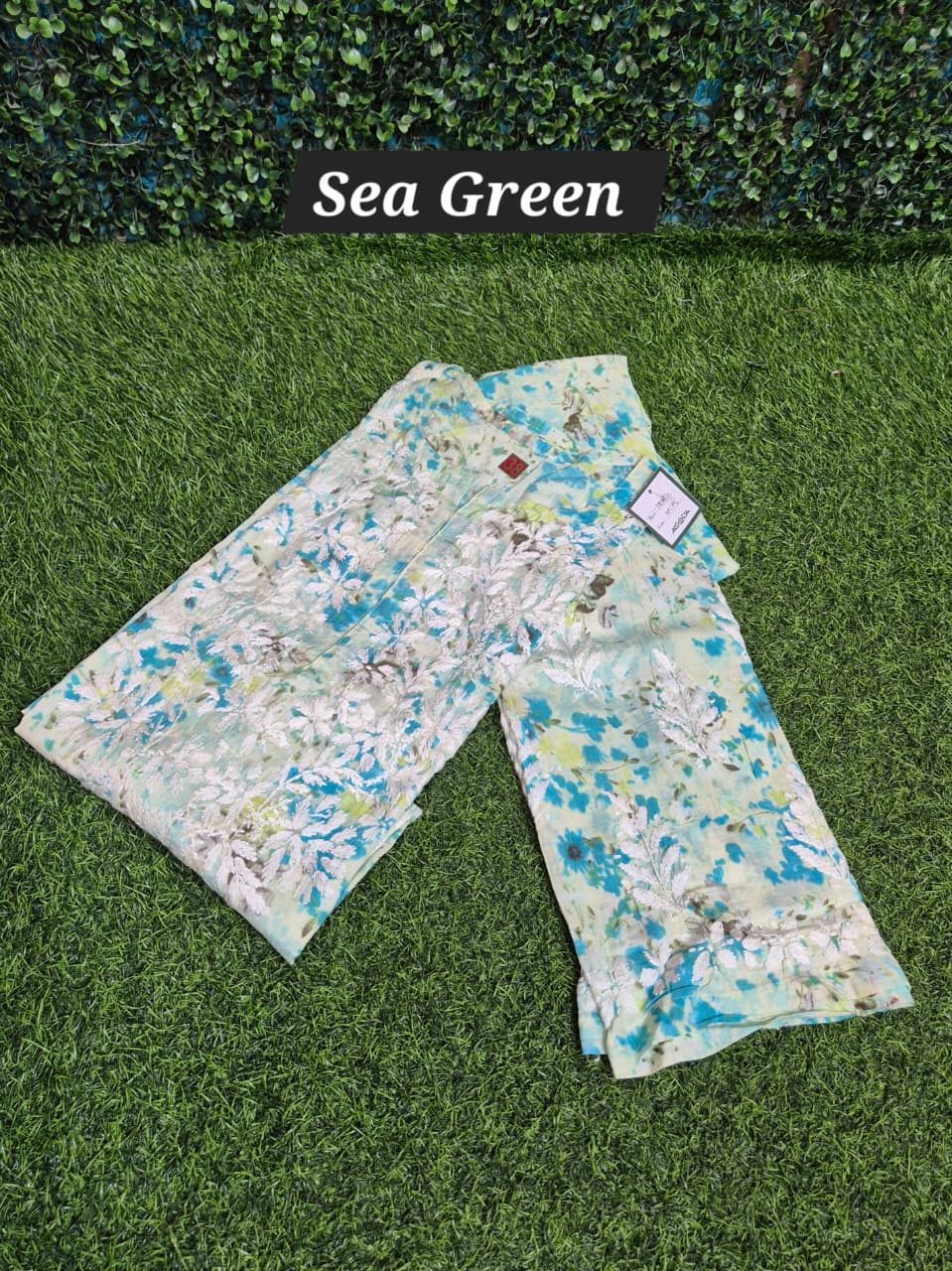 Printed Malmal chikankari 2 pc set