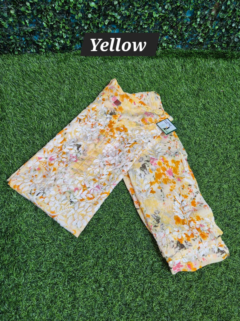 Printed Malmal chikankari 2 pc set