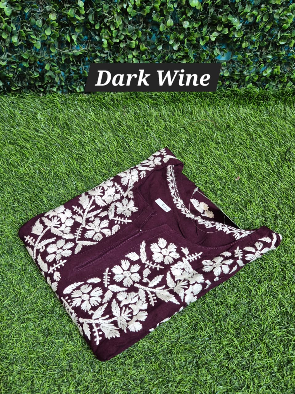 Chikankari Rayon short top