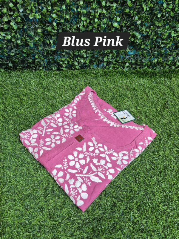 Chikankari Rayon short top
