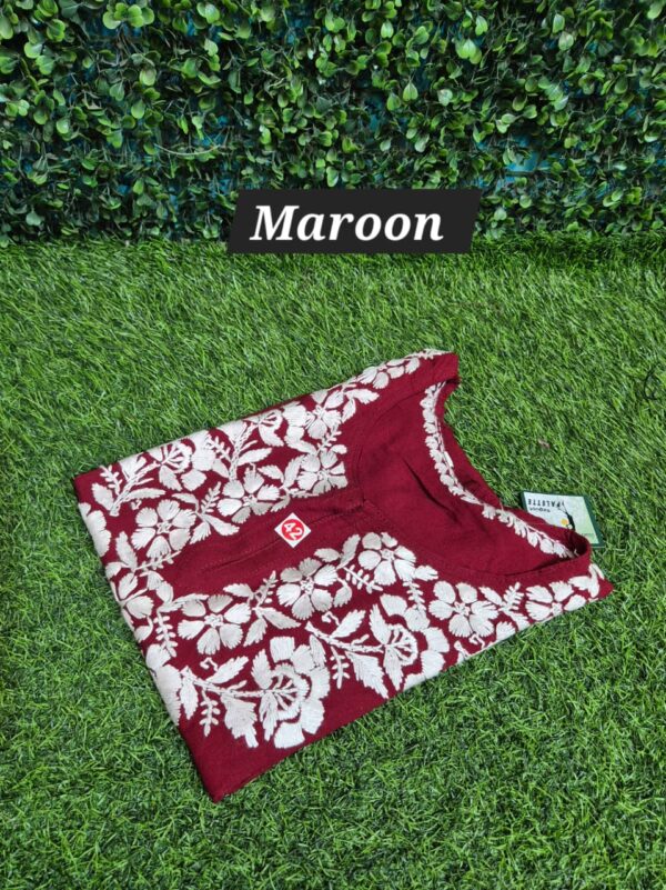 Chikankari Rayon short top