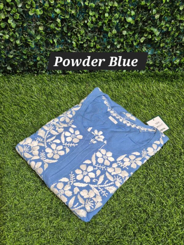 Chikankari Rayon short top