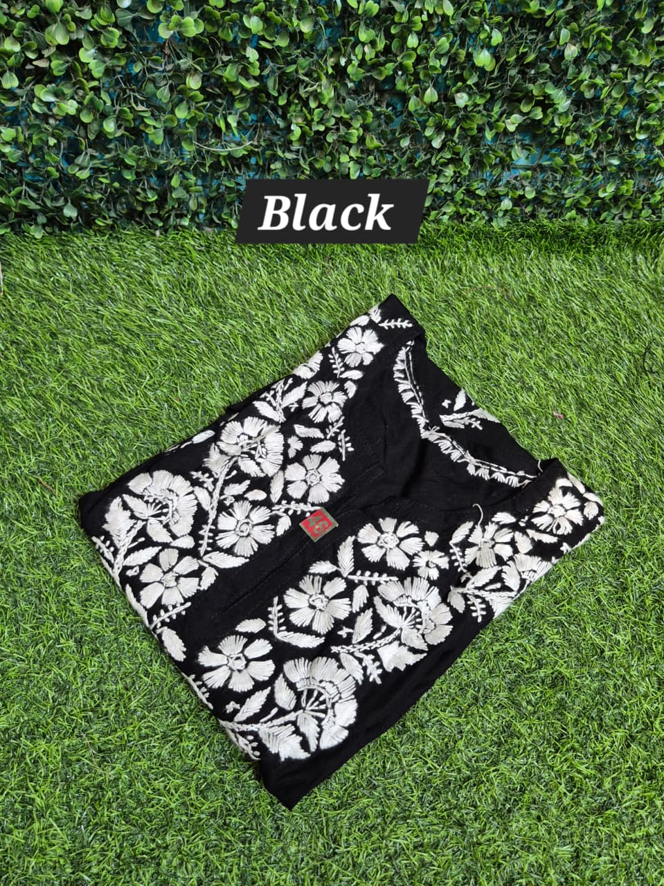 Chikankari Rayon short top