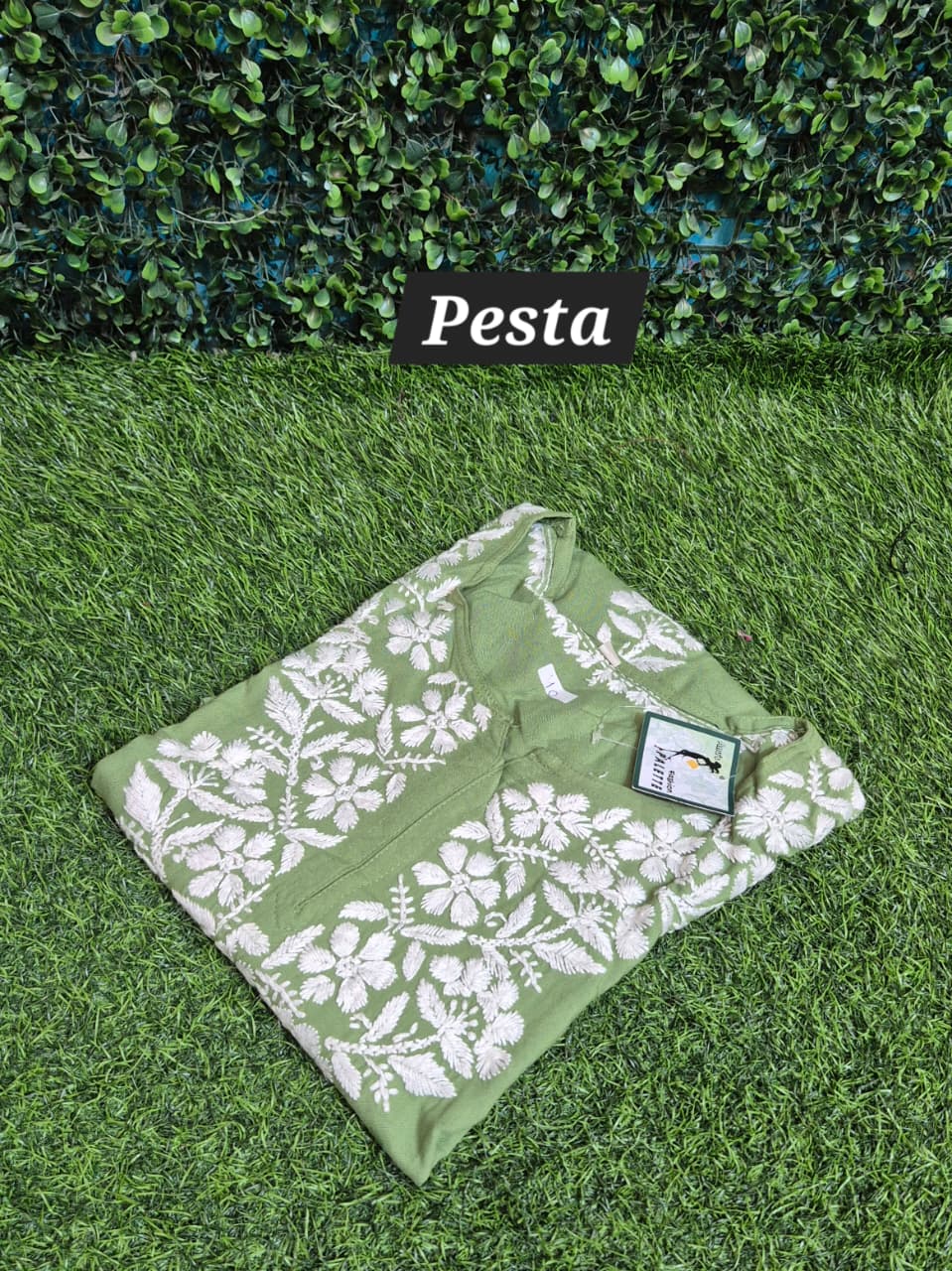 Chikankari Rayon short top