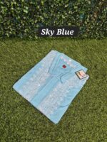 Mens chikankari linen kurta - Image 8