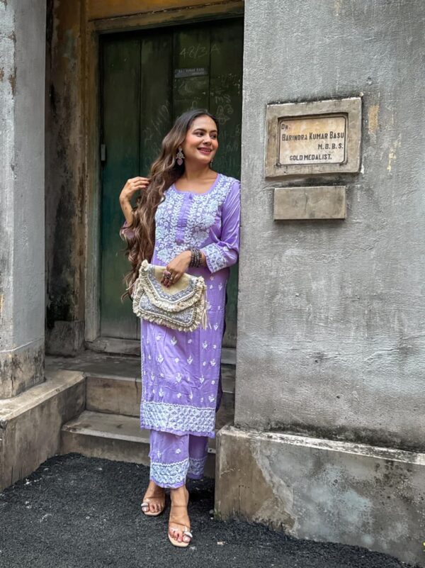 Chikankari modal 2pc set