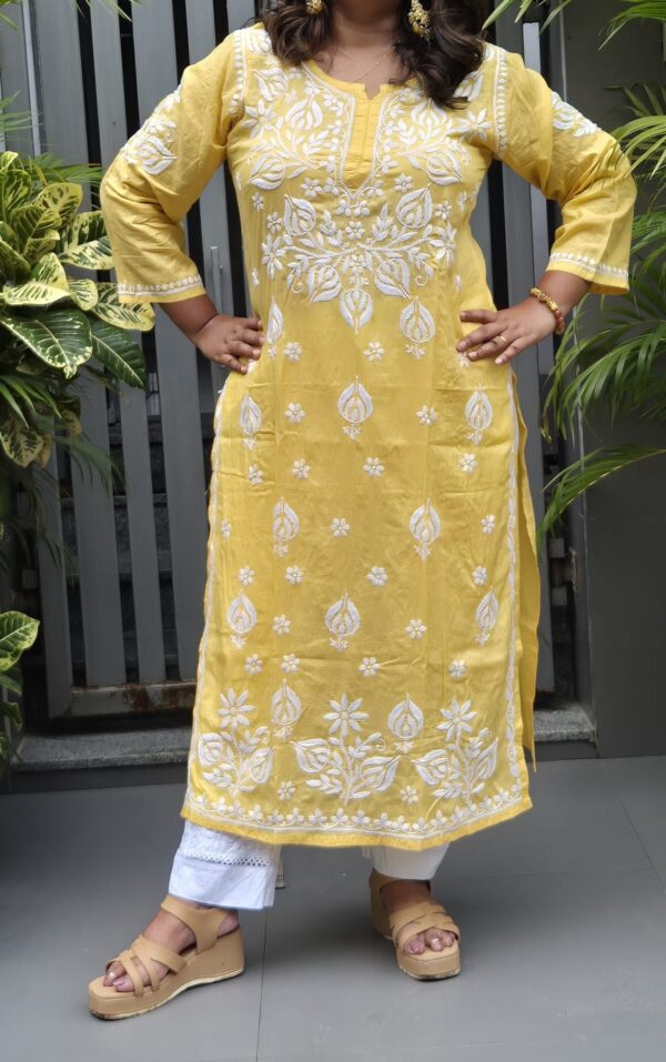Modal flower bird kurti