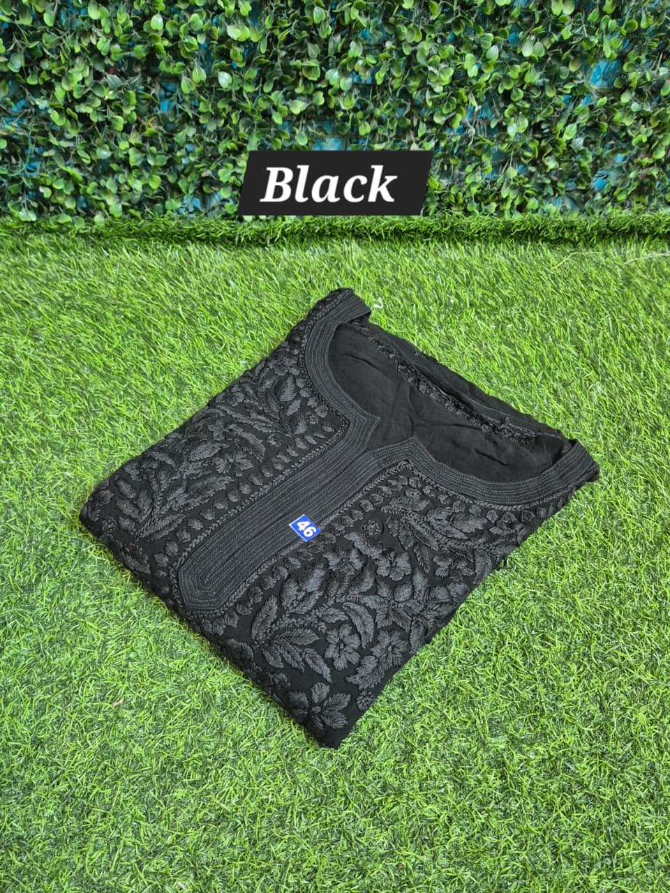 Viscose 3d work chikankari kurti